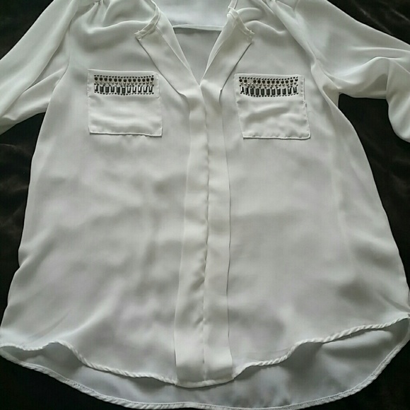 Charlotte Russe sheer blouse