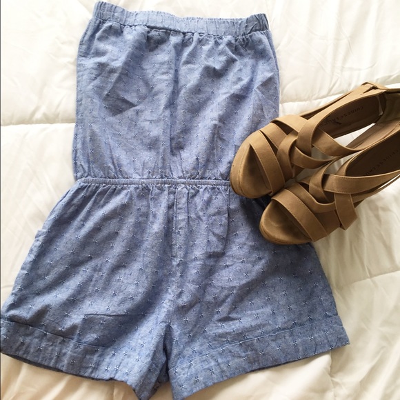 Light Blue Romper - Picture 2 of 4