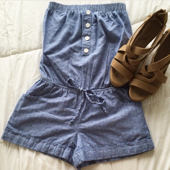 Light Blue Romper - Picture 3 of 4