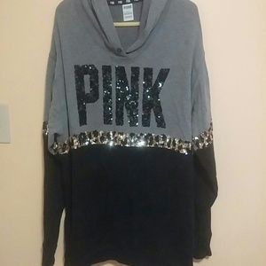VS PINK sequin hoodie