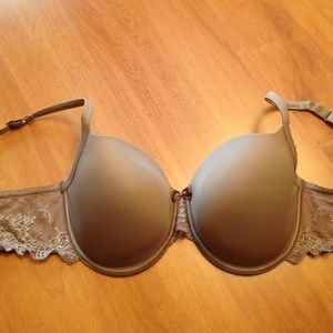 2 Panache Lace underwire bra, nude and black