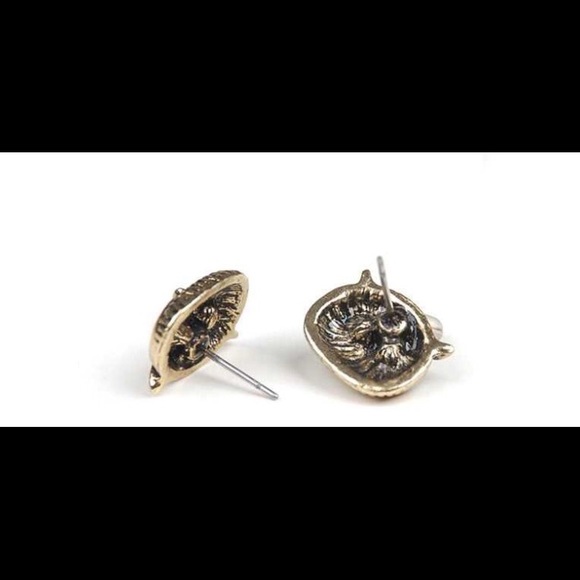 Vintage Orange Owl Earrings - Picture 5 of 6