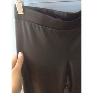 Faux leather leggings