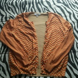 Orange cardigan