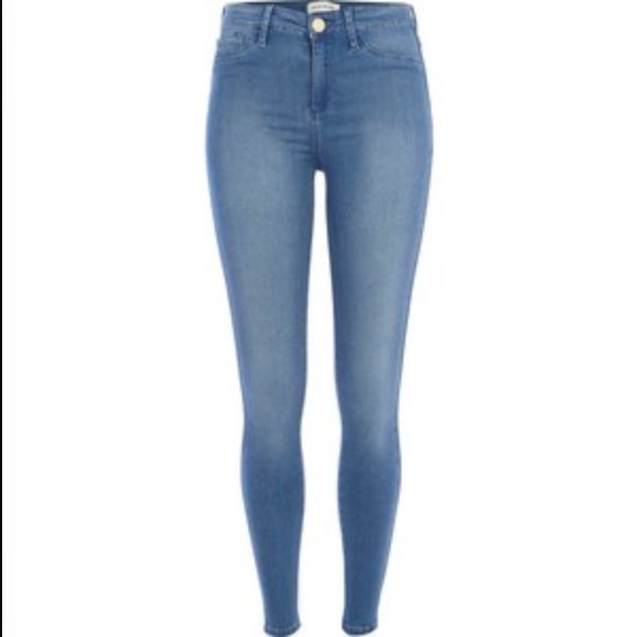Faded blue skinny Jeggins