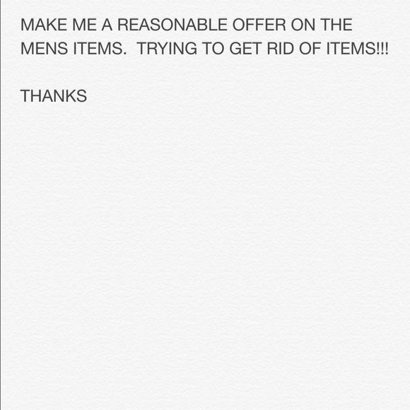 Help me get rid of men's items