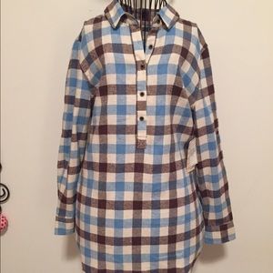 Top grade quality long flannel shirt