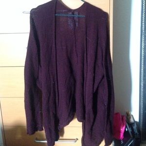 Maroon cardigan