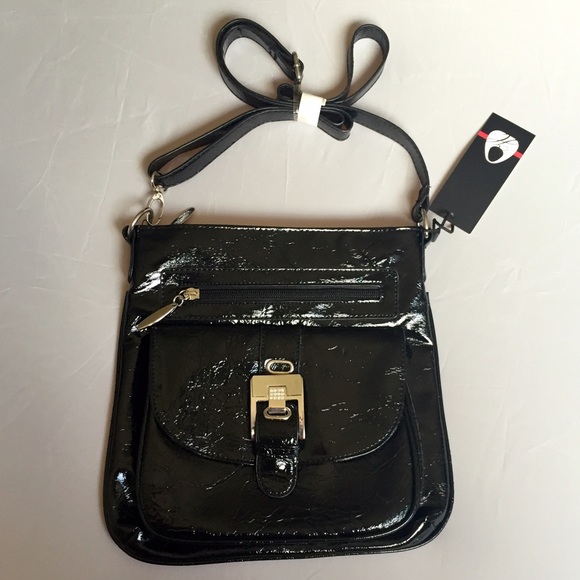 SOLD - Black CrossBody Bag - Picture 2 of 3