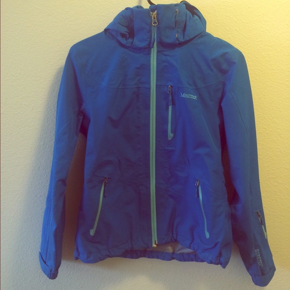 Blue/teal Marmot windbreaker
