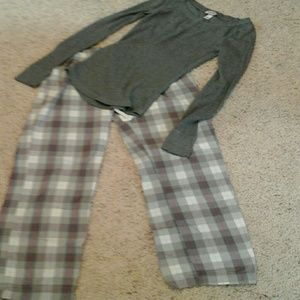 Plaid pajamas