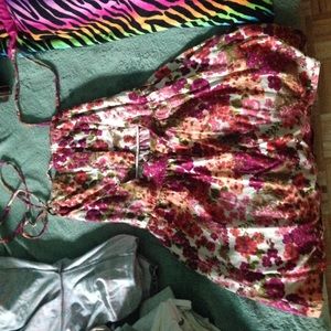 Floral short summer dress