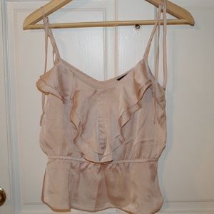 Pale pink silk blouse