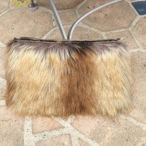 ASOS faux fur clutch bag, new no tags.