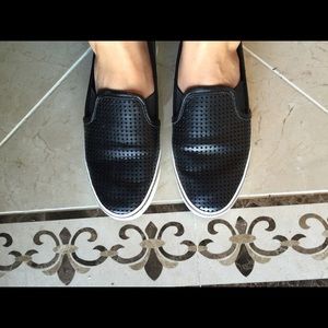 Dolce Vita Black Stella Gibsin Perforated Slip-Ons