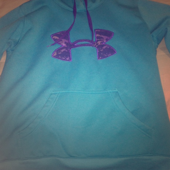 Blue and purple Under Armour hoodie