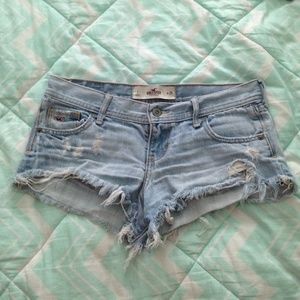 Hollister distressed denim shorts