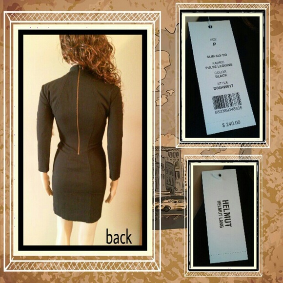 🌟HP(2X)...NWT Helmut Lang Black Dress - Picture 2 of 2