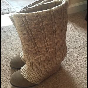 Steve Madden sweater boots