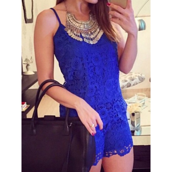 Blue Lace Romper💙
