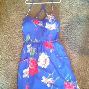 Blue floral American Eagle dress