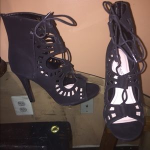 Lace-up heels