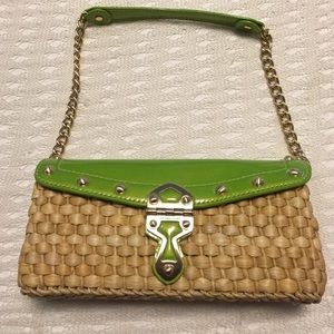 Micheal Kors Straw Green Bag