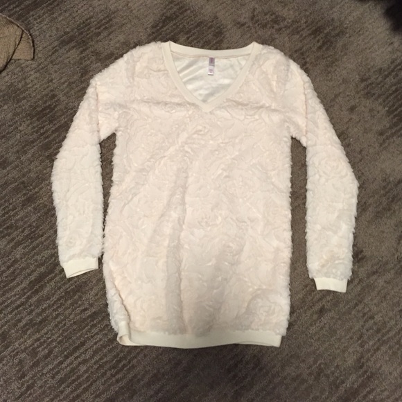 Flower sweater with pockets