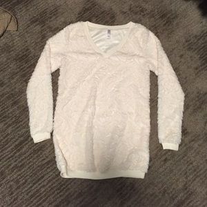 Flower sweater with pockets