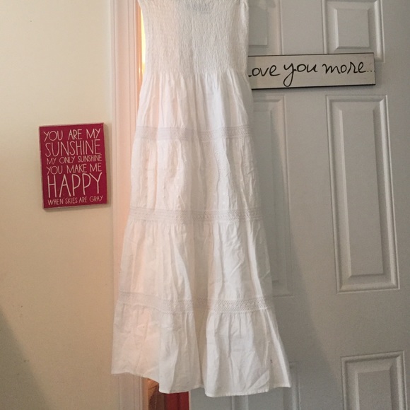 Long white maxi dress