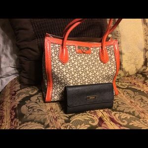 DKNY Large Bag w/ Wallet