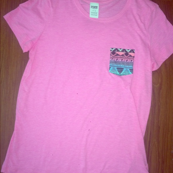 PINK Victoria's Secret Tops - Victoria's Secret Pink tribal print pocket shirt