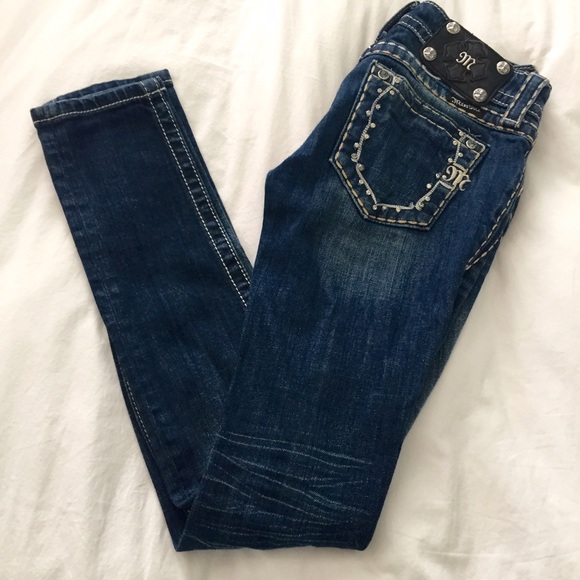 Miss Me Dark Wash Skinny Jeans