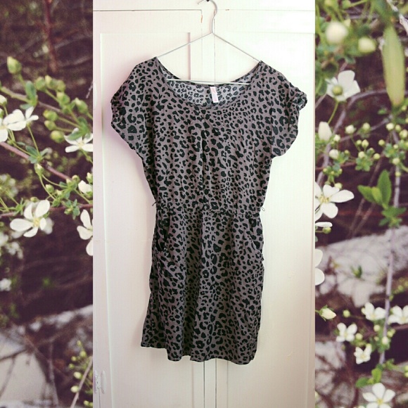 Xhilaration Dresses & Skirts - Gray Leopard Dress