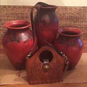 Western Vintage Purse with Keychain NWOT