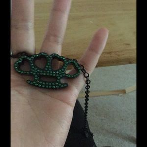 Brass Knuckle Necklace