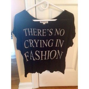 Black off the shoulder top