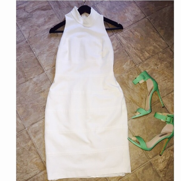 Off White bodycon dress