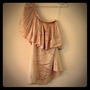Indah silk one-shoulder ruffle top SALE!!!