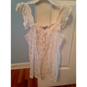 Ivory lace blouse