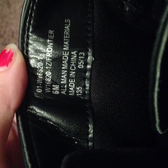 Black Combat boots from DSW - Picture 3 of 3