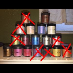 11 authentic MAC pigments reserved for @arshiya12