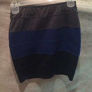 Multi colored stripped skirt