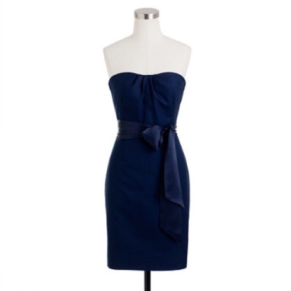 J. Crew Dresses & Skirts - J. Crew Navy Lacey Dress in Cotton Cady