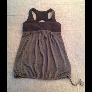 LULULEMON tank! NWOT Gray/Black Size 8