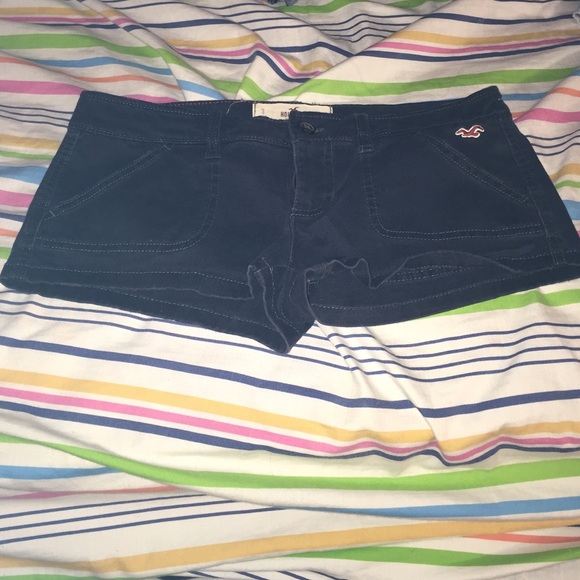 Dark blue cotton shorts