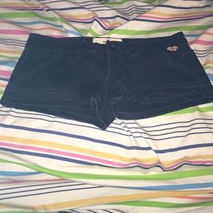 Dark blue cotton shorts