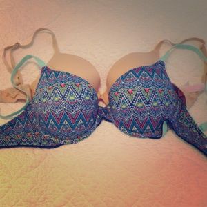 Tribal print and nude Wear Anywhere Push up bras