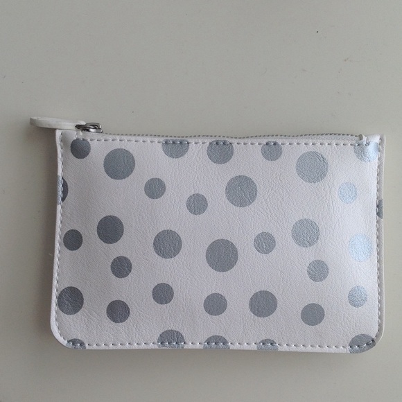 Loft Polka Dot White Bag