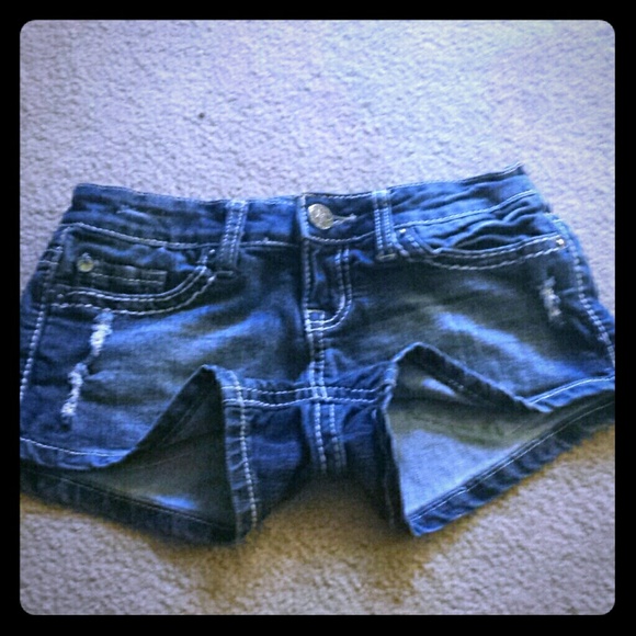Denim shorts